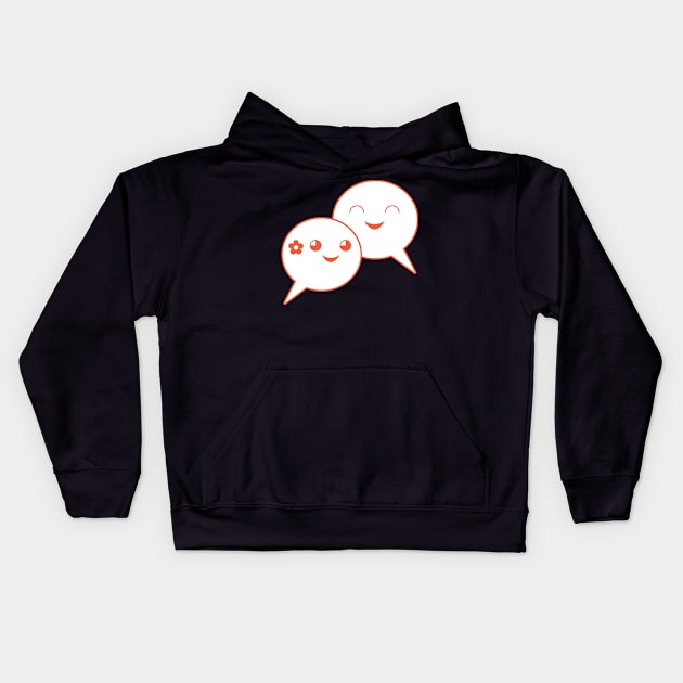 Speech Bubbles Kids Hoodie by joshthecartoonguy